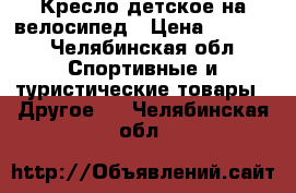 Кресло детское на велосипед › Цена ­ 2 500 - Челябинская обл. Спортивные и туристические товары » Другое   . Челябинская обл.